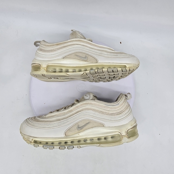 Nike Shoes Womens 9 Air Max 97 Sneakers White Pure Platinum 921733 100 - Picture 6 of 10